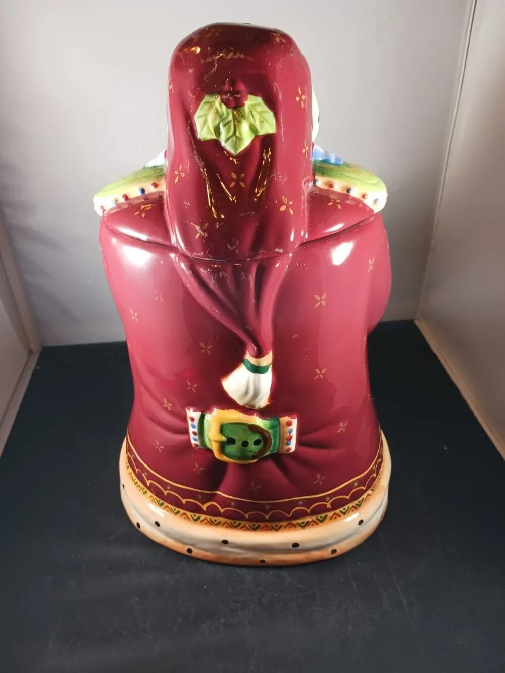 Vintage Cookie Jar Santa Claus With Lantern 12 Inches Tall